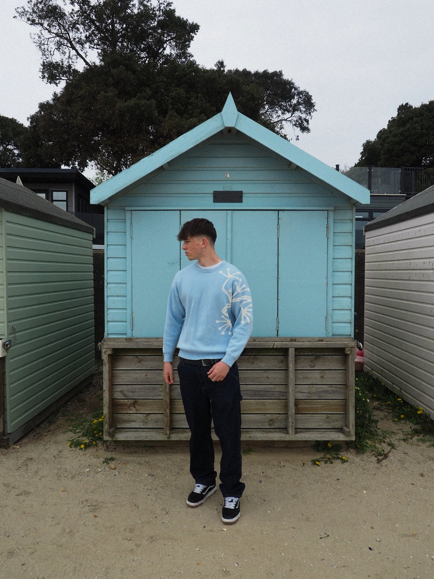 Baby Blue Reversible Knit