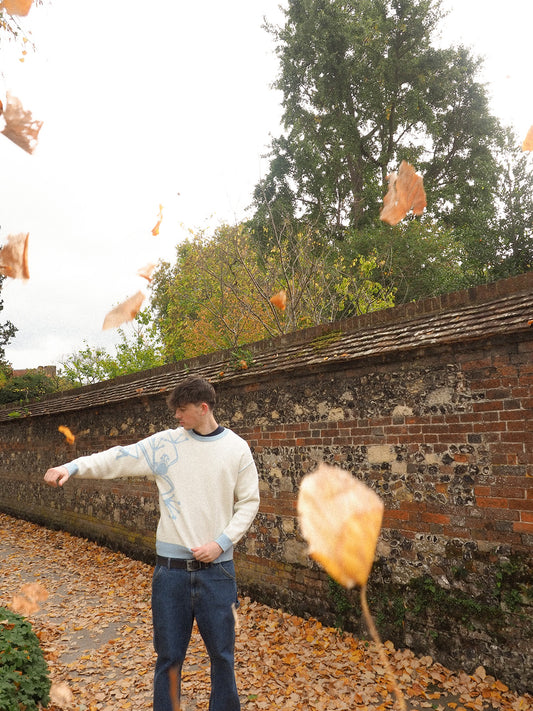 Baby Blue Reversible Knit