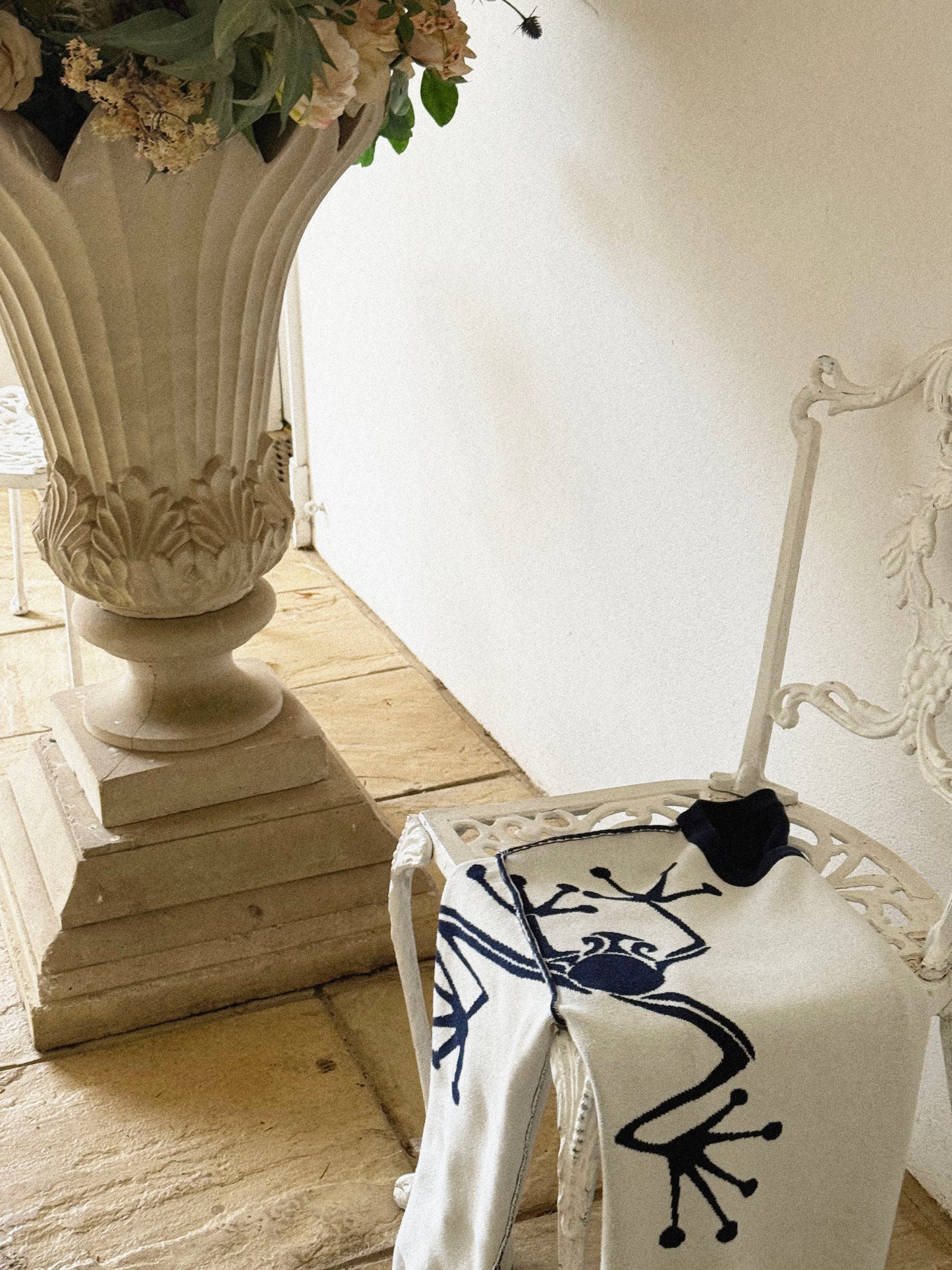 Blue Reversible Knit